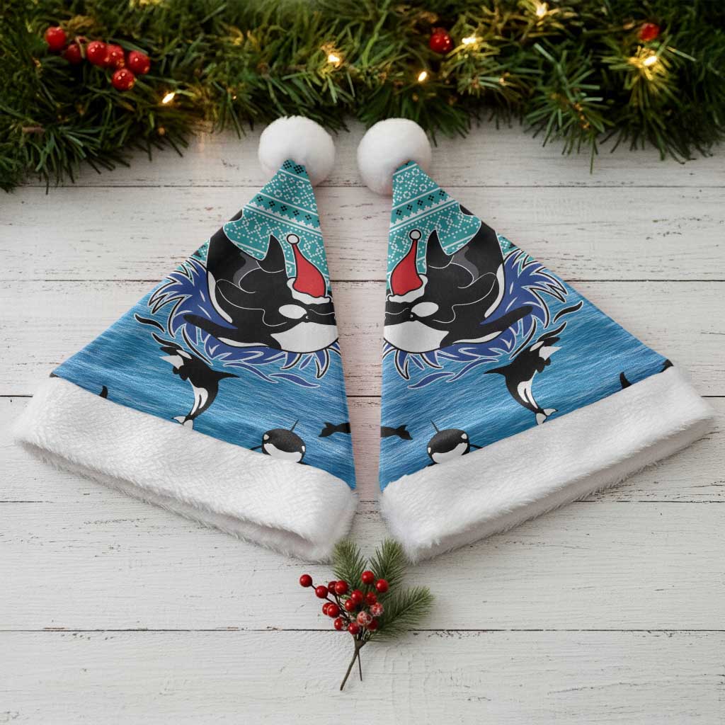 Love Oracle Whale Christmas Santa Hat Xmas Holiday Patterns - Wonder Print Shop