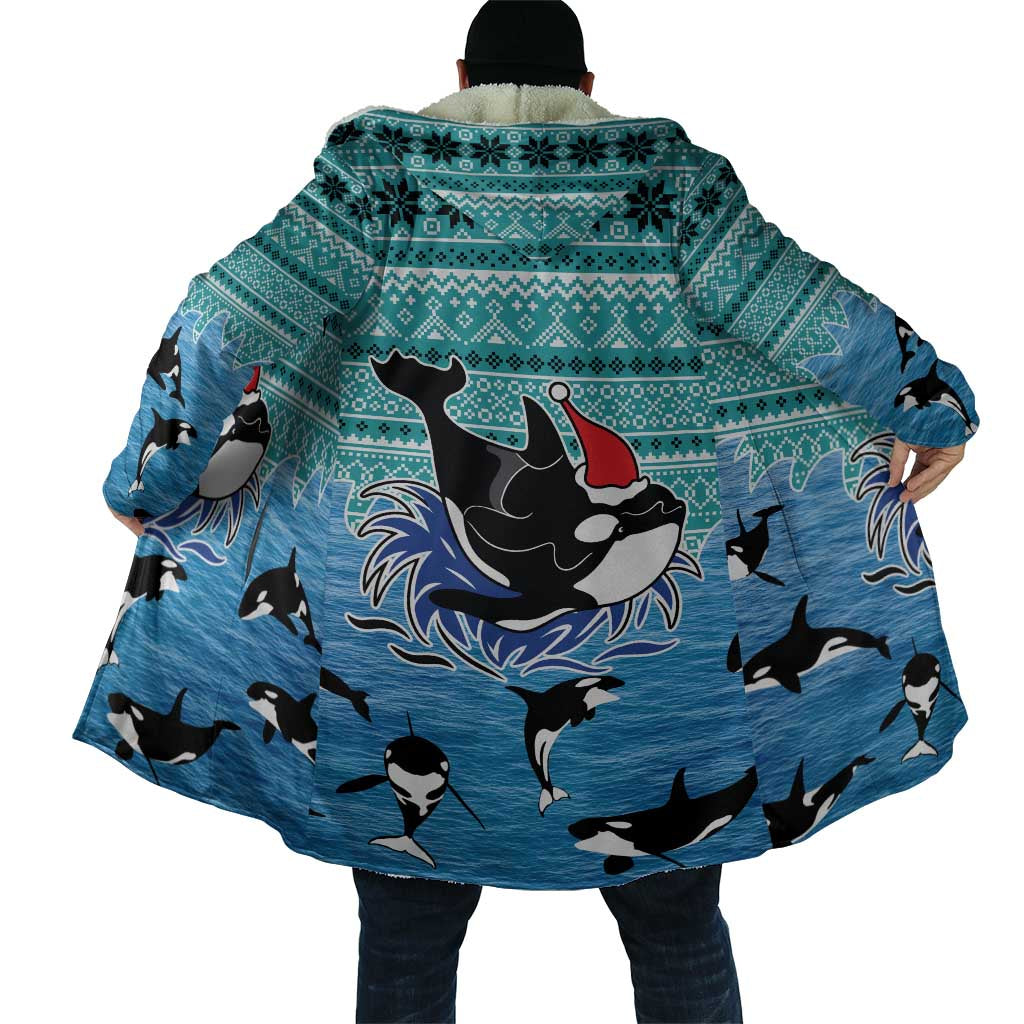 Love Oracle Whale Christmas Cloak Xmas Holiday Patterns - Wonder Print Shop
