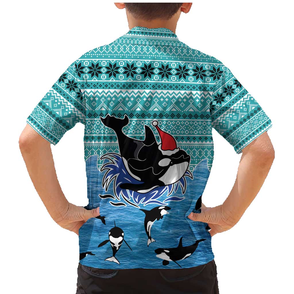 Love Oracle Whale Christmas Family Matching Mermaid Dress and Hawaiian Shirt Xmas Holiday Patterns - Wonder Print Shop