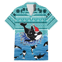 Love Oracle Whale Christmas Family Matching Mermaid Dress and Hawaiian Shirt Xmas Holiday Patterns - Wonder Print Shop
