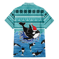 Love Oracle Whale Christmas Family Matching Mermaid Dress and Hawaiian Shirt Xmas Holiday Patterns - Wonder Print Shop