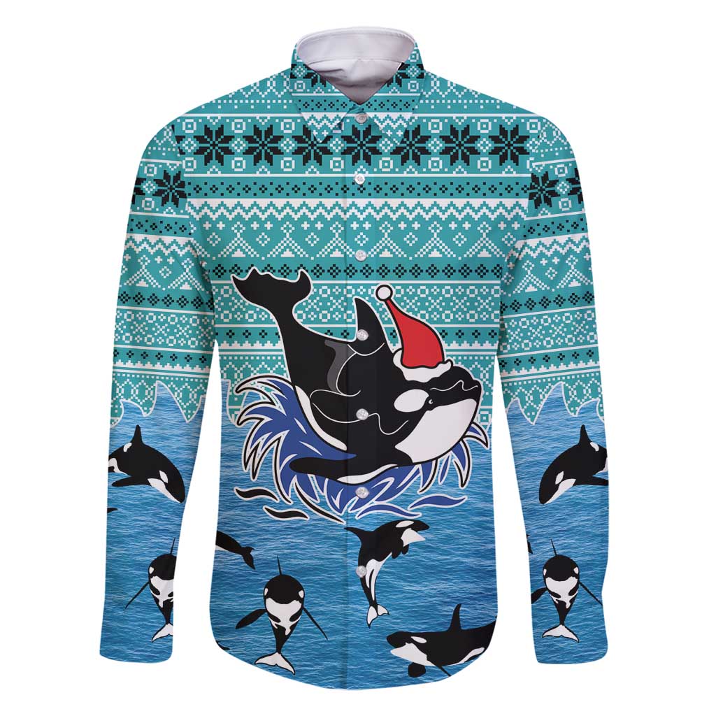 Love Oracle Whale Christmas Family Matching Mermaid Dress and Hawaiian Shirt Xmas Holiday Patterns - Wonder Print Shop