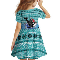 Love Oracle Whale Christmas Family Matching Off Shoulder Maxi Dress and Hawaiian Shirt Xmas Holiday Patterns - Wonder Print Shop