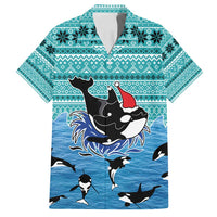 Love Oracle Whale Christmas Family Matching Puletasi and Hawaiian Shirt Xmas Holiday Patterns - Wonder Print Shop