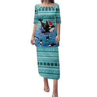 Love Oracle Whale Christmas Family Matching Puletasi and Hawaiian Shirt Xmas Holiday Patterns - Wonder Print Shop