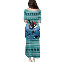 Love Oracle Whale Christmas Family Matching Puletasi and Hawaiian Shirt Xmas Holiday Patterns - Wonder Print Shop
