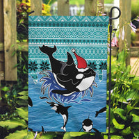 Love Oracle Whale Christmas Garden Flag Xmas Holiday Patterns - Wonder Print Shop