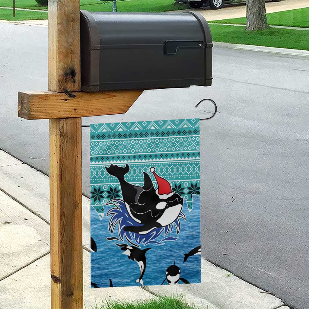 Love Oracle Whale Christmas Garden Flag Xmas Holiday Patterns - Wonder Print Shop