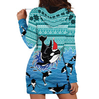 Love Oracle Whale Christmas Hoodie Dress Xmas Holiday Patterns - Wonder Print Shop