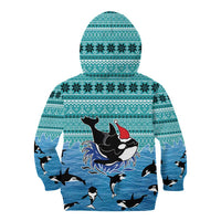 Love Oracle Whale Christmas Kid Hoodie Xmas Holiday Patterns - Wonder Print Shop