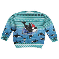 Love Oracle Whale Christmas Kid Ugly Christmas Sweater Xmas Holiday Patterns - Wonder Print Shop