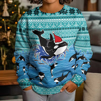 Love Oracle Whale Christmas Kid Ugly Christmas Sweater Xmas Holiday Patterns - Wonder Print Shop