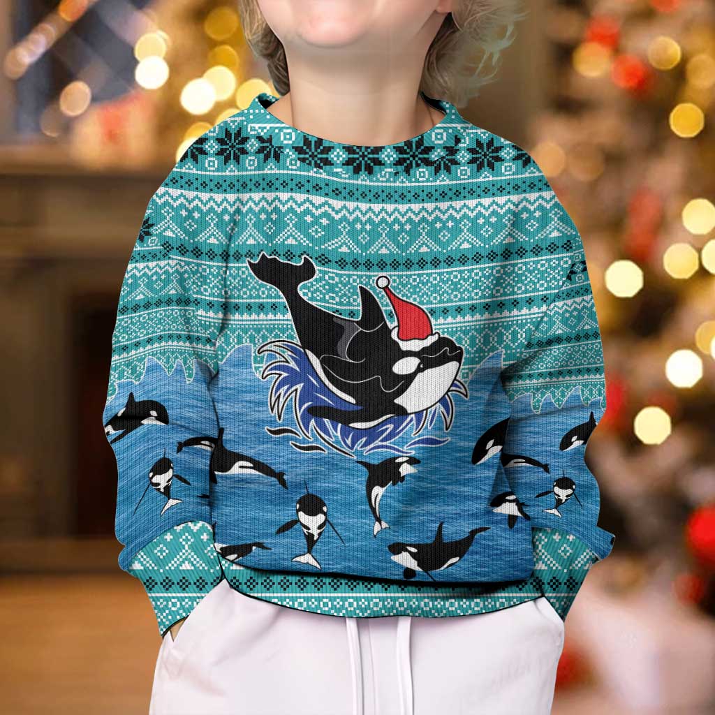 Love Oracle Whale Christmas Kid Ugly Christmas Sweater Xmas Holiday Patterns - Wonder Print Shop