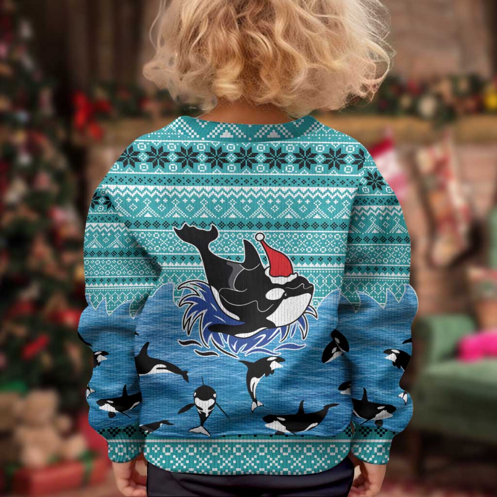 Love Oracle Whale Christmas Kid Ugly Christmas Sweater Xmas Holiday Patterns - Wonder Print Shop