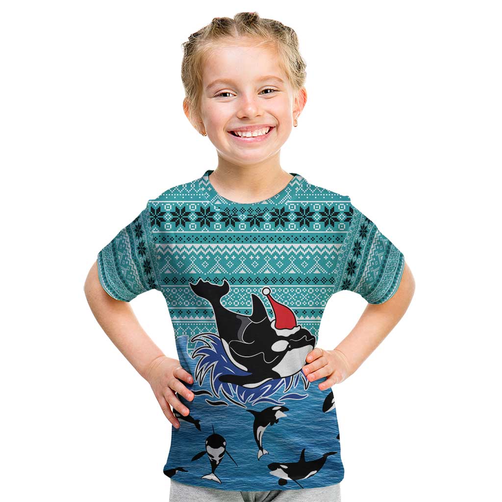Love Oracle Whale Christmas Kid T Shirt Xmas Holiday Patterns - Wonder Print Shop