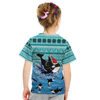Love Oracle Whale Christmas Kid T Shirt Xmas Holiday Patterns - Wonder Print Shop