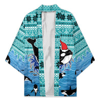 Love Oracle Whale Christmas Kimono Xmas Holiday Patterns - Wonder Print Shop