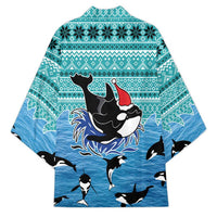 Love Oracle Whale Christmas Kimono Xmas Holiday Patterns - Wonder Print Shop