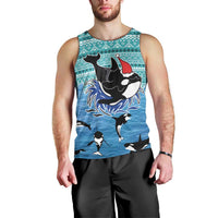 Love Oracle Whale Christmas Men Tank Top Xmas Holiday Patterns - Wonder Print Shop
