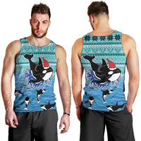 Love Oracle Whale Christmas Men Tank Top Xmas Holiday Patterns - Wonder Print Shop
