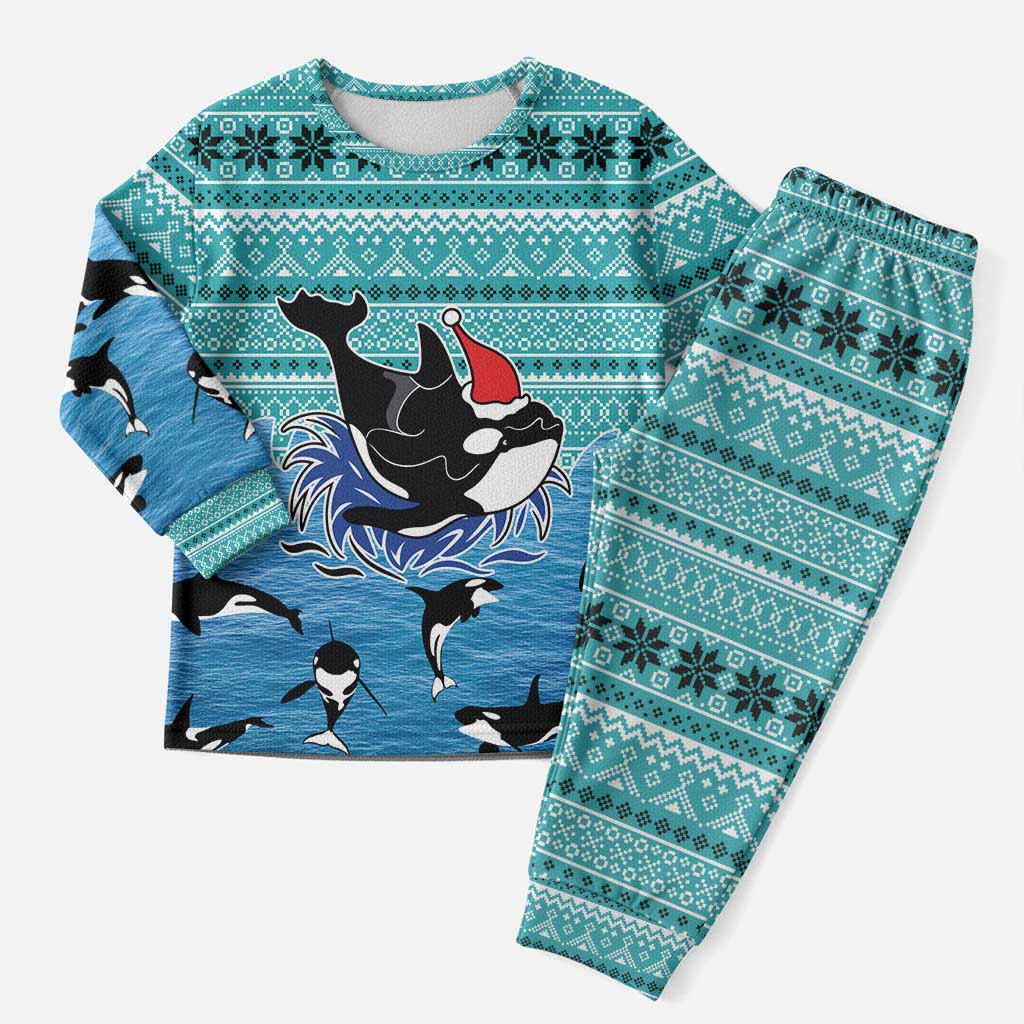 Love Oracle Whale Christmas Pajama Set Xmas Holiday Patterns - Wonder Print Shop