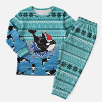 Love Oracle Whale Christmas Pajama Set Xmas Holiday Patterns - Wonder Print Shop