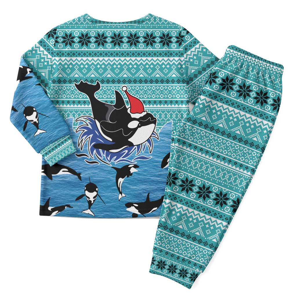 Love Oracle Whale Christmas Pajama Set Xmas Holiday Patterns - Wonder Print Shop