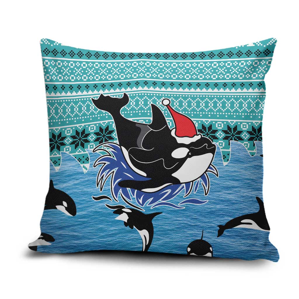 Love Oracle Whale Christmas Pillow Cover Xmas Holiday Patterns - Wonder Print Shop
