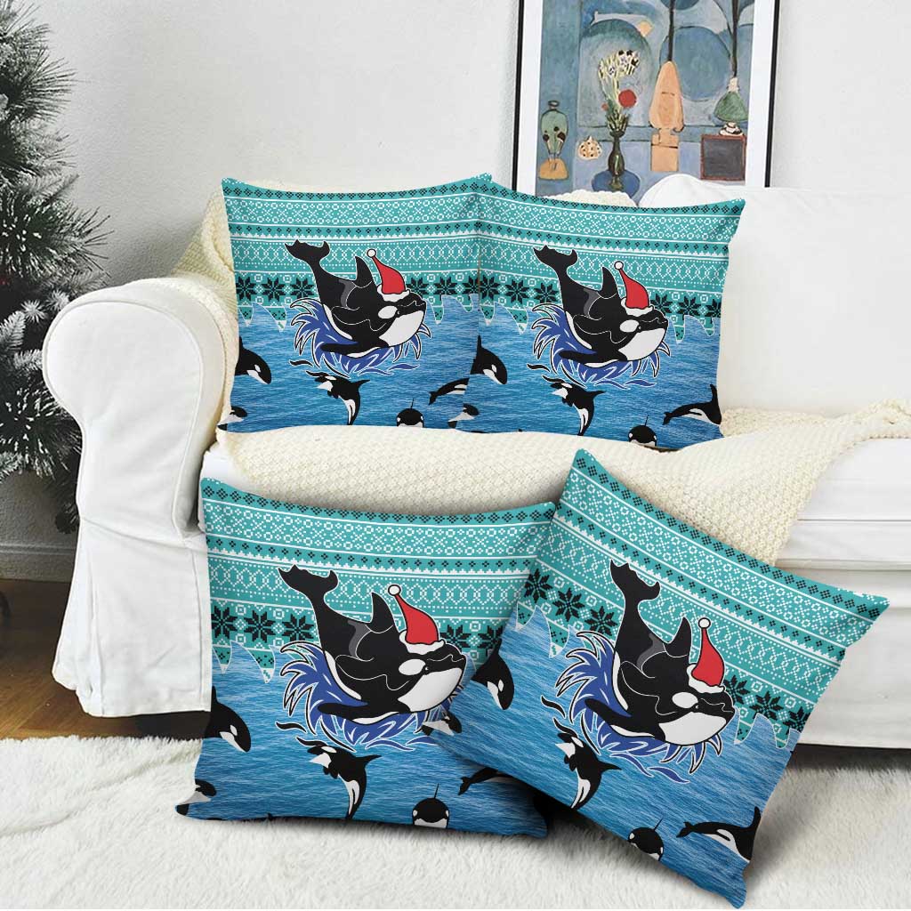 Love Oracle Whale Christmas Pillow Cover Xmas Holiday Patterns - Wonder Print Shop