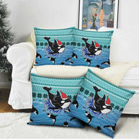 Love Oracle Whale Christmas Pillow Cover Xmas Holiday Patterns - Wonder Print Shop