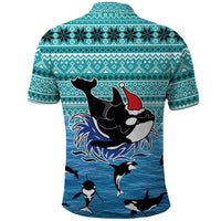 Love Oracle Whale Christmas Polo Shirt Xmas Holiday Patterns - Wonder Print Shop