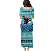 Love Oracle Whale Christmas Puletasi Xmas Holiday Patterns - Wonder Print Shop