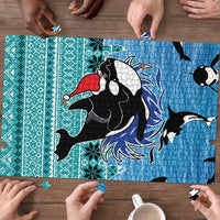 Love Oracle Whale Christmas Puzzle Xmas Holiday Patterns - Wonder Print Shop
