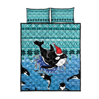 Love Oracle Whale Christmas Quilt Bed Set Xmas Holiday Patterns - Wonder Print Shop