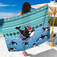 Love Oracle Whale Christmas Sarong Xmas Holiday Patterns - Wonder Print Shop