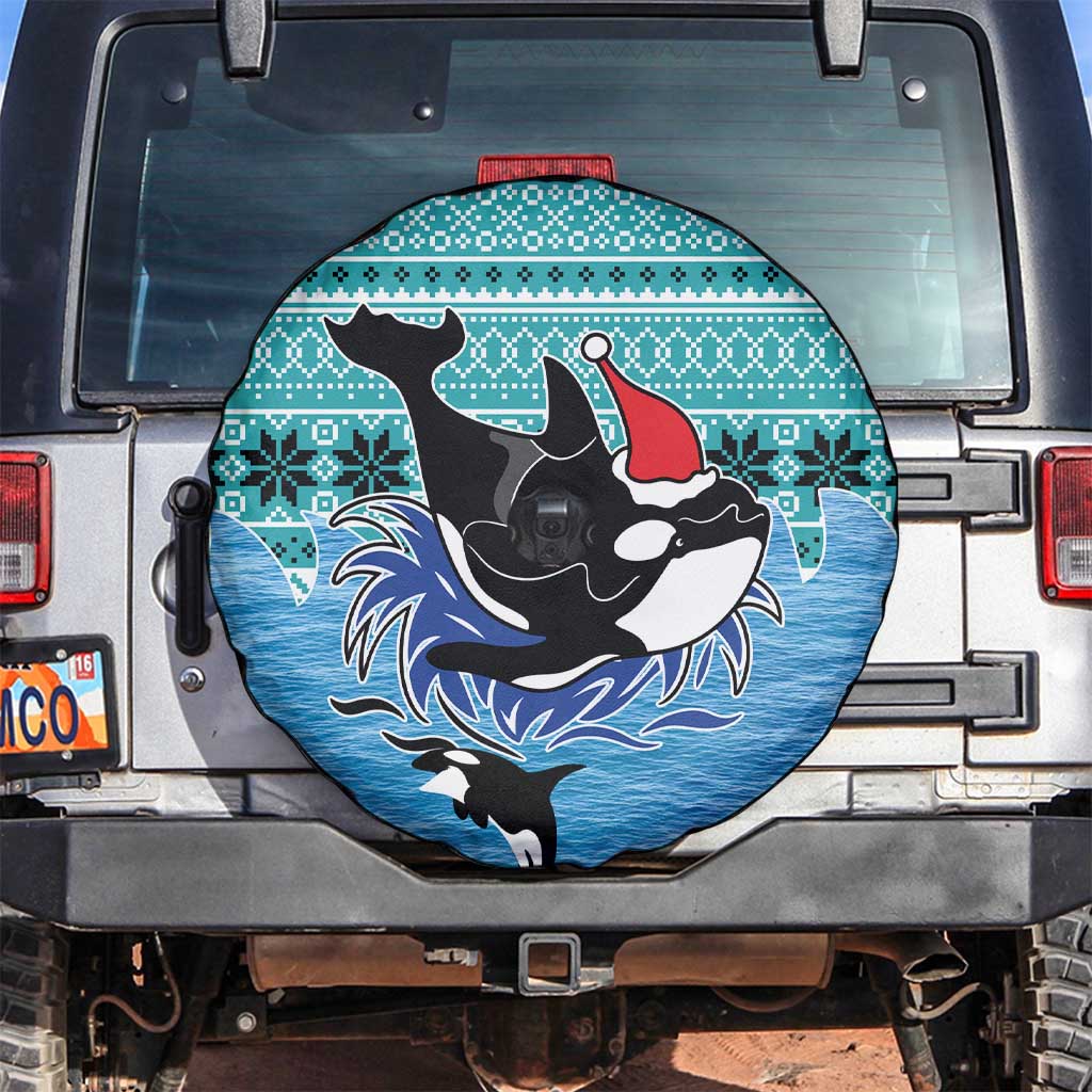 Love Oracle Whale Christmas Spare Tire Cover Xmas Holiday Patterns - Wonder Print Shop