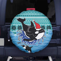 Love Oracle Whale Christmas Spare Tire Cover Xmas Holiday Patterns - Wonder Print Shop