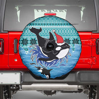 Love Oracle Whale Christmas Spare Tire Cover Xmas Holiday Patterns - Wonder Print Shop