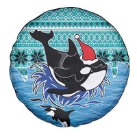 Love Oracle Whale Christmas Spare Tire Cover Xmas Holiday Patterns - Wonder Print Shop