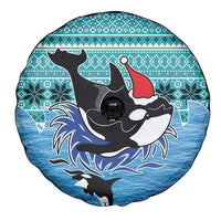 Love Oracle Whale Christmas Spare Tire Cover Xmas Holiday Patterns - Wonder Print Shop
