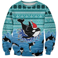 Love Oracle Whale Christmas Sweatshirt Xmas Holiday Patterns - Wonder Print Shop