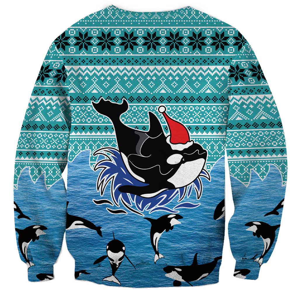 Love Oracle Whale Christmas Sweatshirt Xmas Holiday Patterns - Wonder Print Shop