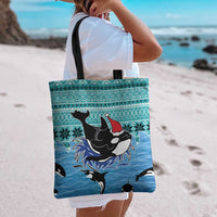 Love Oracle Whale Christmas Tote Bag Xmas Holiday Patterns - Wonder Print Shop