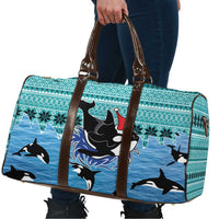 Love Oracle Whale Christmas Travel Bag Xmas Holiday Patterns - Wonder Print Shop