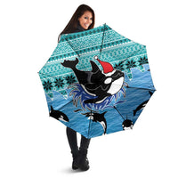 Love Oracle Whale Christmas Umbrella Xmas Holiday Patterns - Wonder Print Shop