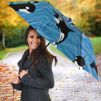 Love Oracle Whale Christmas Umbrella Xmas Holiday Patterns - Wonder Print Shop