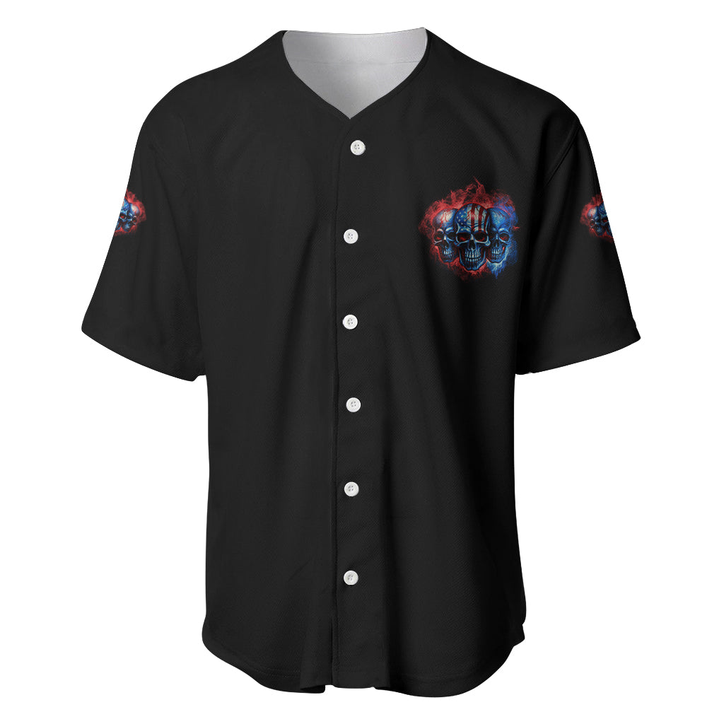 I Have 3 Sides 3 Skulls Baseball Jersey - Wonder Print Shop