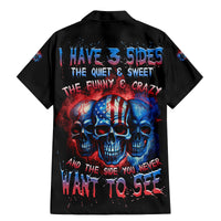 I Have 3 Sides 3 Skulls Family Matching Mermaid Dress and Hawaiian Shirt - Wonder Print Shop
