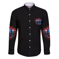 I Have 3 Sides 3 Skulls Family Matching Short Sleeve Bodycon Dress and Hawaiian Shirt - Wonder Print Shop