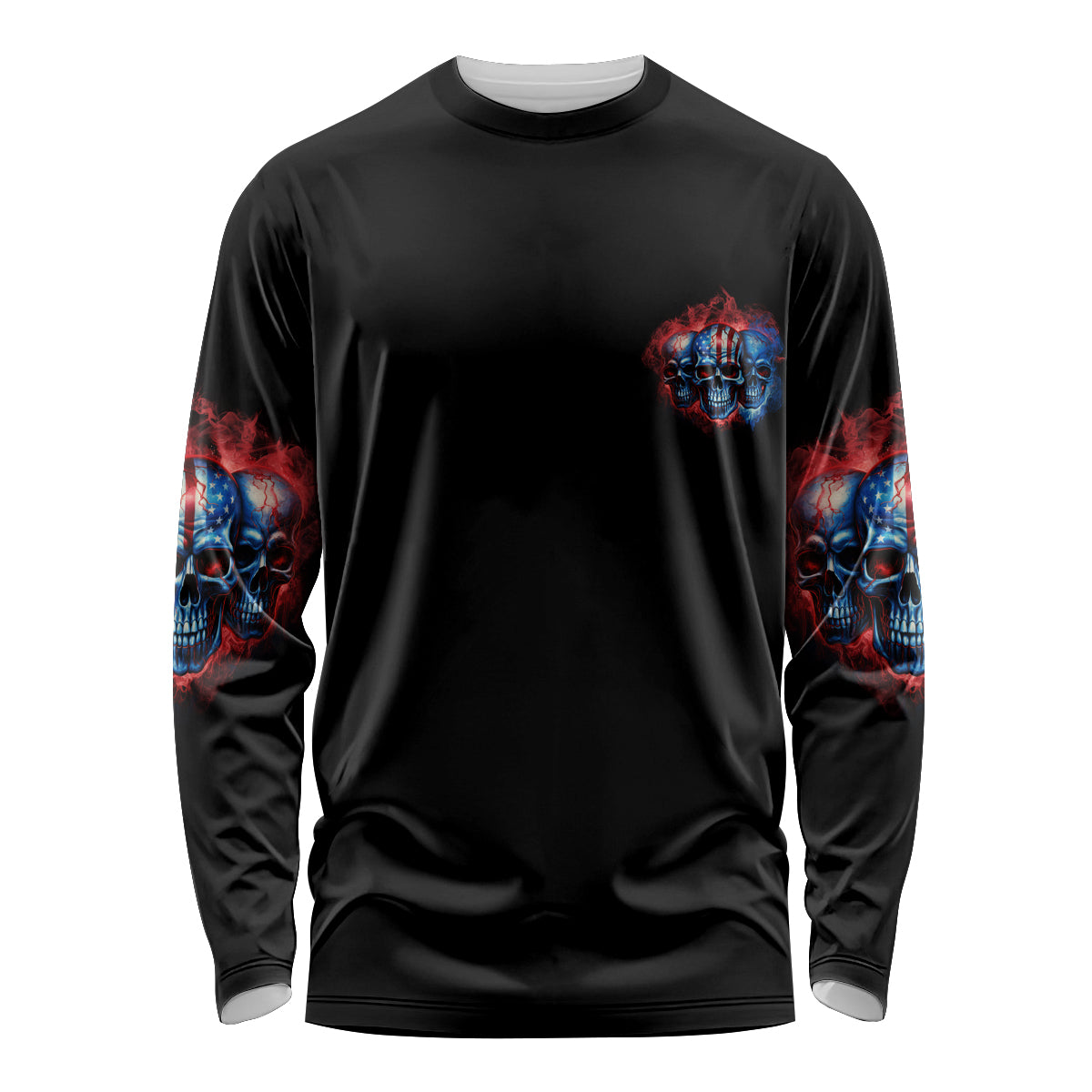 I Have 3 Sides 3 Skulls Long Sleeve Shirt - Wonder Print Shop
